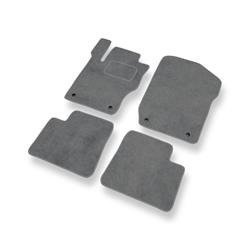 Tapis de sol velours pour Mercedes-Benz GL X164 (2006-2012) - Premium tapis de voiture - gris - DGS Autodywan