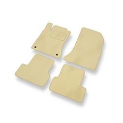 Tapis de sol velours pour Mercedes-Benz GLA (2013-2019) - Premium tapis de voiture - beige - DGS Autodywan