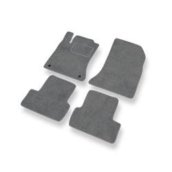 Tapis de sol velours pour Mercedes-Benz GLA (2013-2019) - Premium tapis de voiture - gris - DGS Autodywan