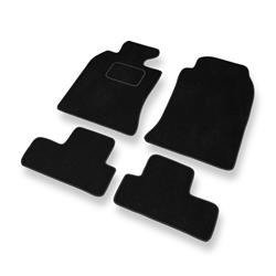 Tapis de sol velours pour Mini Cabrio I (2004-2009) - Premium tapis de voiture - noir - DGS Autodywan