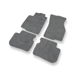 Tapis de sol velours pour Mitsubishi Lancer VI (1995-2000) - Premium tapis de voiture - gris - DGS Autodywan