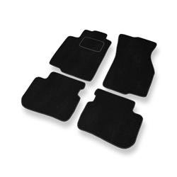 Tapis de sol velours pour Mitsubishi Lancer VI (1995-2000) - Premium tapis de voiture - noir - DGS Autodywan