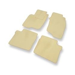 Tapis de sol velours pour Mitsubishi Space Star I (1999-2006) - Premium tapis de voiture - beige - DGS Autodywan