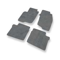 Tapis de sol velours pour Mitsubishi Space Star I (1999-2006) - Premium tapis de voiture - gris - DGS Autodywan