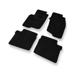 Tapis de sol velours pour Mitsubishi Space Star I (1999-2006) - Premium tapis de voiture - noir - DGS Autodywan