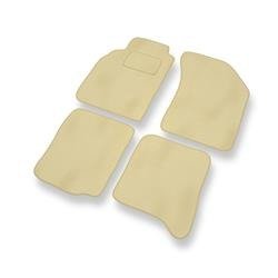 Tapis de sol velours pour Nissan Maxima V (1999-2003) - Premium tapis de voiture - beige - DGS Autodywan