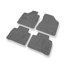 Tapis de sol velours pour Nissan Murano I (2002-2007) - Premium tapis de voiture - gris - DGS Autodywan