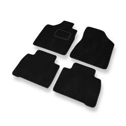 Tapis de sol velours pour Nissan Murano I (2002-2007) - Premium tapis de voiture - noir - DGS Autodywan