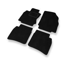 Tapis de sol velours pour Nissan Note E11 (2004-2013) - Premium tapis de voiture - noir - DGS Autodywan