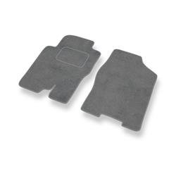 Tapis de sol velours pour Nissan Pathfinder R51 (2005-2014) - Premium tapis de voiture - gris - DGS Autodywan