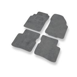 Tapis de sol velours pour Nissan Primera II P11 (1995-2002) - Premium tapis de voiture - gris - DGS Autodywan