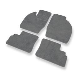 Tapis de sol velours pour Opel Agila A (2000-2007) - Premium tapis de voiture - gris - DGS Autodywan