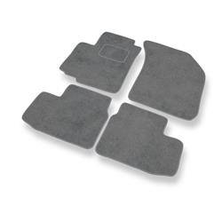 Tapis de sol velours pour Opel Agila B (2008-2014) - Premium tapis de voiture - gris - DGS Autodywan