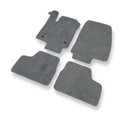 Tapis de sol velours pour Opel Astra G (1998-2009) - Premium tapis de voiture - gris - DGS Autodywan