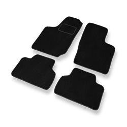 Tapis de sol velours pour Opel Corsa B (1992-2000) - Premium tapis de voiture - noir - DGS Autodywan