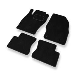 Tapis de sol velours pour Opel Corsa D (2006-2014) - Premium tapis de voiture - noir - DGS Autodywan