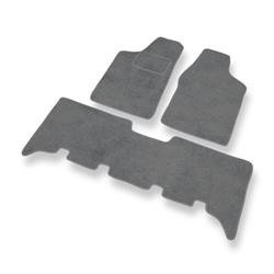 Tapis de sol velours pour Opel Frontera A, B (1992-2004) - Premium tapis de voiture - gris - DGS Autodywan