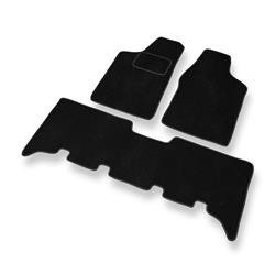 Tapis de sol velours pour Opel Frontera A, B (1992-2004) - Premium tapis de voiture - noir - DGS Autodywan