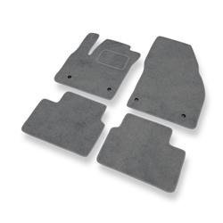 Tapis de sol velours pour Opel Meriva B (2010-2017) - Premium tapis de voiture - gris - DGS Autodywan