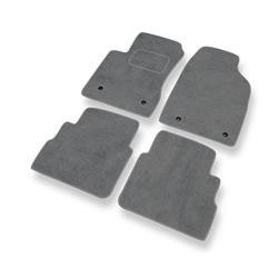 Tapis de sol velours pour Opel Signum (2003-2008) - Premium tapis de voiture - gris - DGS Autodywan