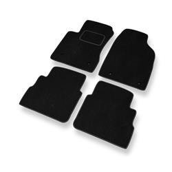 Tapis de sol velours pour Opel Signum (2003-2008) - Premium tapis de voiture - noir - DGS Autodywan