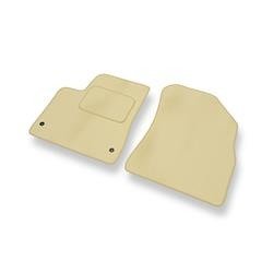 Tapis de sol velours pour Peugeot 5008 I (2009-2016) - Premium tapis de voiture - beige - DGS Autodywan