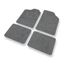 Tapis de sol velours pour Renault Clio I (1990-1998) - Premium tapis de voiture - gris - DGS Autodywan