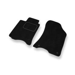 Tapis de sol velours pour Renault Laguna II (2000-2007) - Premium tapis de voiture - noir - DGS Autodywan