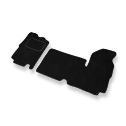 Tapis de sol velours pour Renault Master II (3 places) (1997-2010) - Premium tapis de voiture - noir - DGS Autodywan