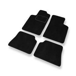 Tapis de sol velours pour Renault Megane I (1995-2002) - Premium tapis de voiture - noir - DGS Autodywan