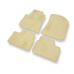 Tapis de sol velours pour Rover 75 (1999-2005) - Premium tapis de voiture - beige - DGS Autodywan