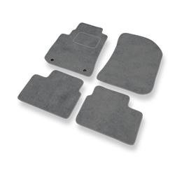 Tapis de sol velours pour Rover 75 (1999-2005) - Premium tapis de voiture - gris - DGS Autodywan