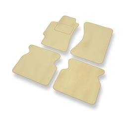 Tapis de sol velours pour Saab 9-2X I (2004-2006) - Premium tapis de voiture - beige - DGS Autodywan