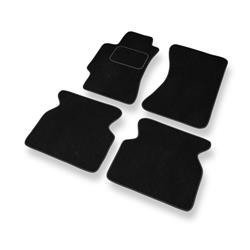 Tapis de sol velours pour Saab 9-2X I (2004-2006) - Premium tapis de voiture - noir - DGS Autodywan