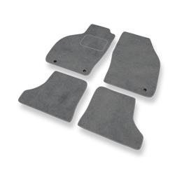 Tapis de sol velours pour Saab 9-3 I (1998-2002) - Premium tapis de voiture - gris - DGS Autodywan