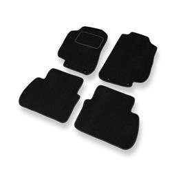 Tapis de sol velours pour Saab 9-5 I (1997-2010) - Premium tapis de voiture - noir - DGS Autodywan