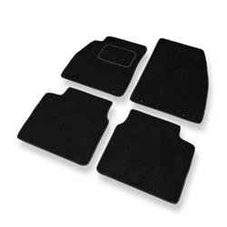 Tapis de sol velours pour Saab 9-5 II (2010-2012) - Premium tapis de voiture - noir - DGS Autodywan