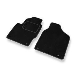 Tapis de sol velours pour Seat Alhambra I (1996-2000) - Premium tapis de voiture - noir - DGS Autodywan