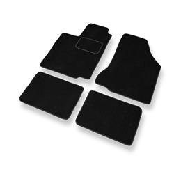 Tapis de sol velours pour Seat Cordoba I 6K (1993-2002) - Premium tapis de voiture - noir - DGS Autodywan