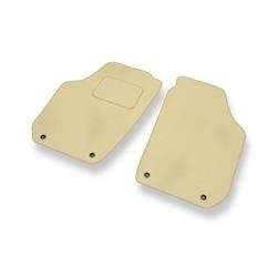 Tapis de sol velours pour Skoda Fabia II (2007-2014) - Premium tapis de voiture - beige - DGS Autodywan