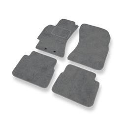 Tapis de sol velours pour Subaru Forester III (2008-2013) - Premium tapis de voiture - gris - DGS Autodywan