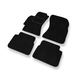 Tapis de sol velours pour Subaru Forester III (2008-2013) - Premium tapis de voiture - noir - DGS Autodywan