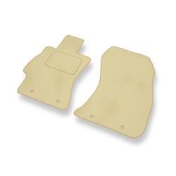 Tapis de sol velours pour Subaru Forester IV (2012-2018) - Premium tapis de voiture - beige - DGS Autodywan