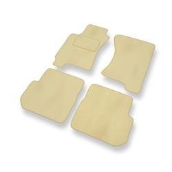 Tapis de sol velours pour Subaru Impreza I (1992-2000) - Premium tapis de voiture - beige - DGS Autodywan