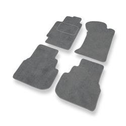 Tapis de sol velours pour Subaru Legacy III (1998-2003) - Premium tapis de voiture - gris - DGS Autodywan