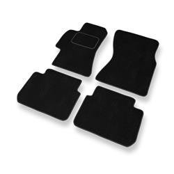 Tapis de sol velours pour Subaru Legacy IV (2003-2009) - Premium tapis de voiture - noir - DGS Autodywan