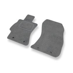 Tapis de sol velours pour Subaru Legacy V (2009-2015) - Premium tapis de voiture - gris - DGS Autodywan