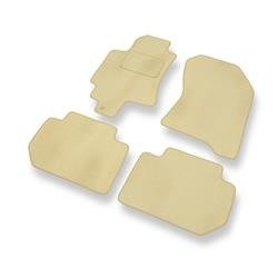 Tapis de sol velours pour Subaru Tribeca II (2007-2014) - Premium tapis de voiture - beige - DGS Autodywan