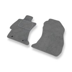 Tapis de sol velours pour Subaru XV (2012-2017) - Premium tapis de voiture - gris - DGS Autodywan