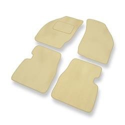 Tapis de sol velours pour Suzuki Baleno I (1995-2003) - Premium tapis de voiture - beige - DGS Autodywan